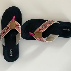 JCrew Seashell Flip Flops